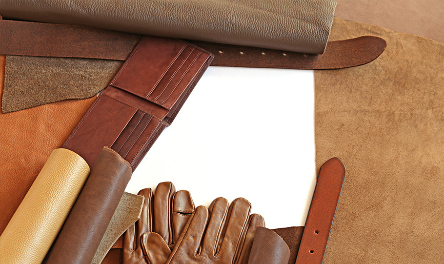 Full-grain leather for belts and leather goods